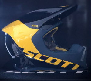 Scott motokros přilba 550 ANGLED ECE LTD, deep blue-aged yellow, doprodej