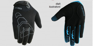Polednik cyklistické rukavice - dlouhoprsté ARROW, černo-šedá, doprodej