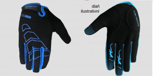 Polednik cyklistické rukavice - dlouhoprsté ARROW, černo-modrá, doprodej
