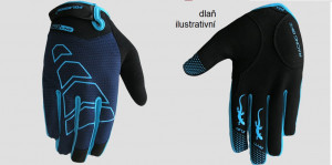 Polednik cyklistické rukavice - dlouhoprsté ARROW, modro-modrá, doprodej
