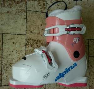 Alpina dětské sjezdové boty AJ2, white - pink, A 3F37-1, doprodej