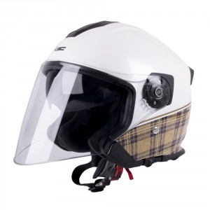 W-TEC moto helma  V586, bílá, 9633