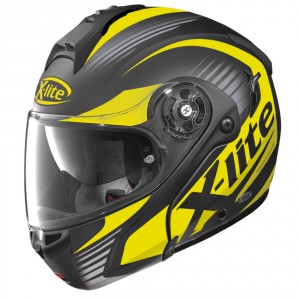 X-Lite moto helma X-1004 Nordhelle N-Com Flat Black-Yellow, 08906