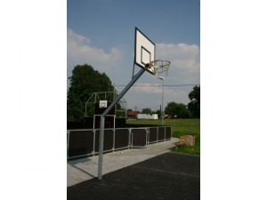 Sport Club basketbalová KONSTRUKCE STREETBALL - exteriér (ZN), vysazení 1,45 m + pouzdro, CERTIFIKÁT