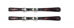 Nordica dámské sjezdové lyže SENTRA 3 FDT + vázání, black-orange, set, doprodej