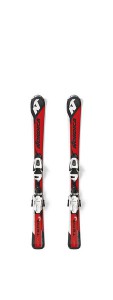 Nordica dětské lyže Team J Race FDT + vázání JR 4.5, red-black, set, doprodej
