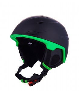 Blizzard lyžařská helma - přilba Double, black matt/neon green