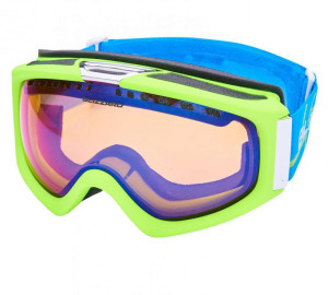 Blizzard lyžařské brýle 933 MDAVZS, neon green matt, amber2, blue mirror