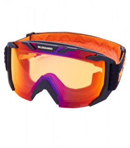 Blizzard lyžařské brýle 925 MDAZWO, black matt, orange1, infrared REVO SONAR