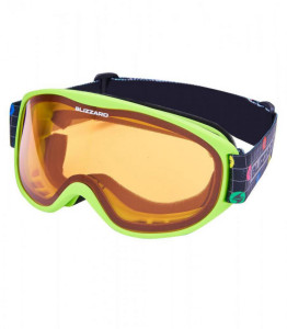 Blizzard lyžařské brýle 929 DAO, neon green, amber1