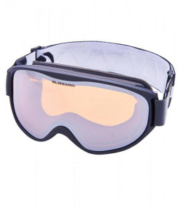 Blizzard lyžařské brýle 929 DAO, black, amber1, silver mirror