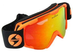 Blizzard lyžařské brýle 952 DAO, matt orange, double smoke lens S21 + full revo red