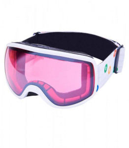 Blizzard dámské lyžařské brýle 963 DAO, white shiny, rosa1, silver mirror