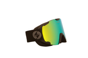 Blizzard lyžařské brýle 938 MAVZO, black matt, smoke, yellow revo, high tech antifog