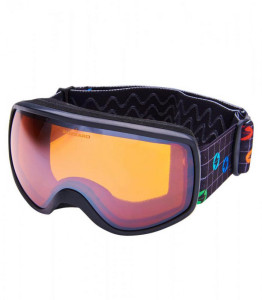 Blizzard lyžařské brýle 963 DAO, black, amber1, silver mirror