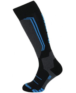 Blizzard lyžařské ponožky Allround wool ski socks, black/anthracite/blue