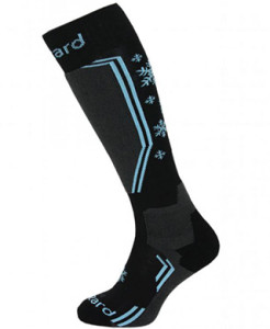 Blizzard dámské lyžařské ponožky Viva Warm ski socks, black/grey/blue