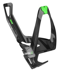 Elite košík Cannibal XC, černá, zelené logo, 27414