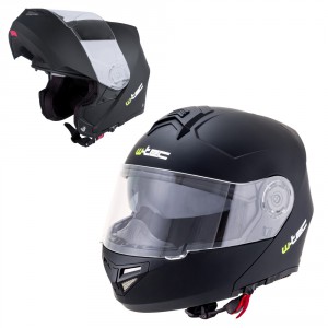 W-TEC výklopná moto helma V270, matně černá, 8472