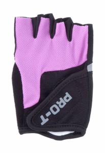 PRO-T rukavice Plus Adria, černo-růžová, 35557