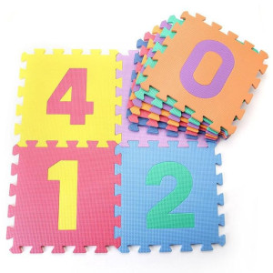 Sedco dětská hrací podložka s čísly 30x30x1 cm, set 10ks, 0171Z