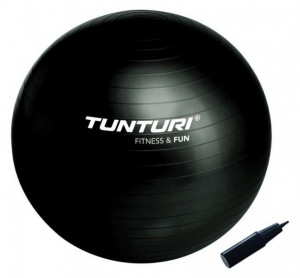 TUNTURI Gymnastický míč 65 cm černý