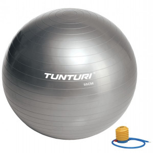 TUNTURI Gymnastický míč 55 cm stříbrný