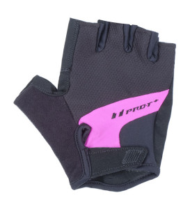 PRO-T rukavice PRO-T Plus Aosta, černo-růžová, 35450