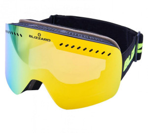 Blizzard lyžařské brýle 985 MDAVZO, black matt, smoke2, yellow revo
