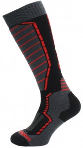 Blizzard lyžařské ponožky Profi ski socks, black-anthracite-red	