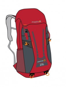 Regatta turistický batoh Adventure Tech 35L, red, doprodej