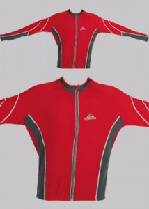 Polednik cyklistický dres PODZIMNÍ, dlouhý rukáv, červená