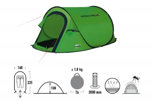 High Peak stan Vision 2, pro 2 osoby