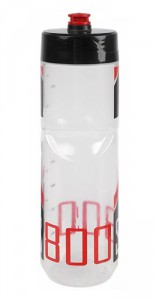 Polisport láhev S800 0,8 L, průhledná-černá-červená, 26400