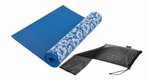 Tunturi jóga podložka s potiskem, modrá,173x61cm,tl.3mm