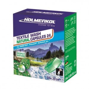 Holmenkol čistící - prací kapsle Textile Wash Natural Capsules, 24 ks