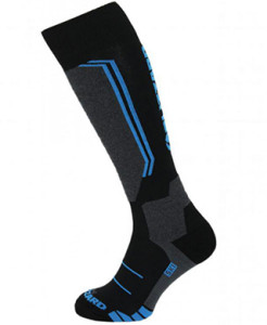 Blizzard dětské lyžařské ponožky Allround wool ski socks junior, black/anthracite/blue