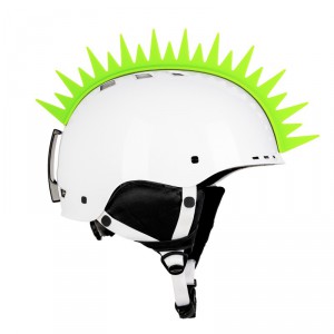 CrazyEars na ski i cyklo helmu číro DRAK, zelený, č. 65