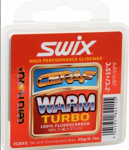 Swix pevný vosk WARM TURBO, FC8XS,  -2°C/ +15°C + DÁREK