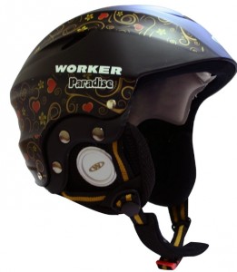 Worker dětská lyžařská helma Paradise, černá, 3446-2