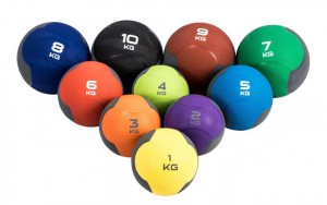 LiveUp míč medicinální - medicinbal LS3006F, 1 kg, 3006-1